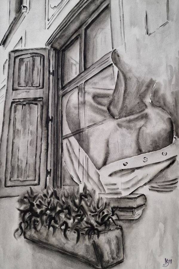 Space without borders Expressive and gestural Painting Olena Yemelianova - Subjektiv.art