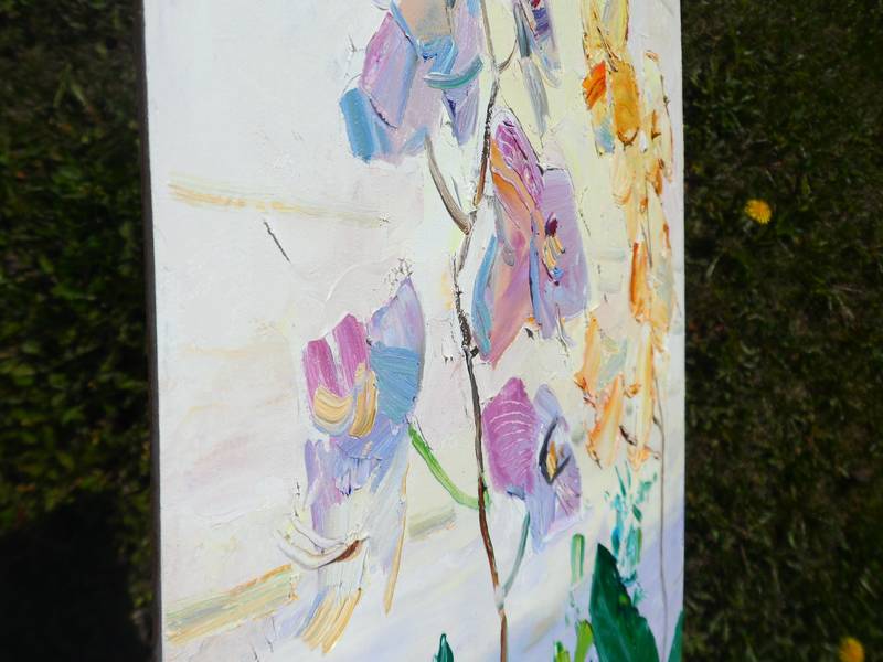 Orchid Impressionistic Painting Yehor Dulin - Subjektiv.art