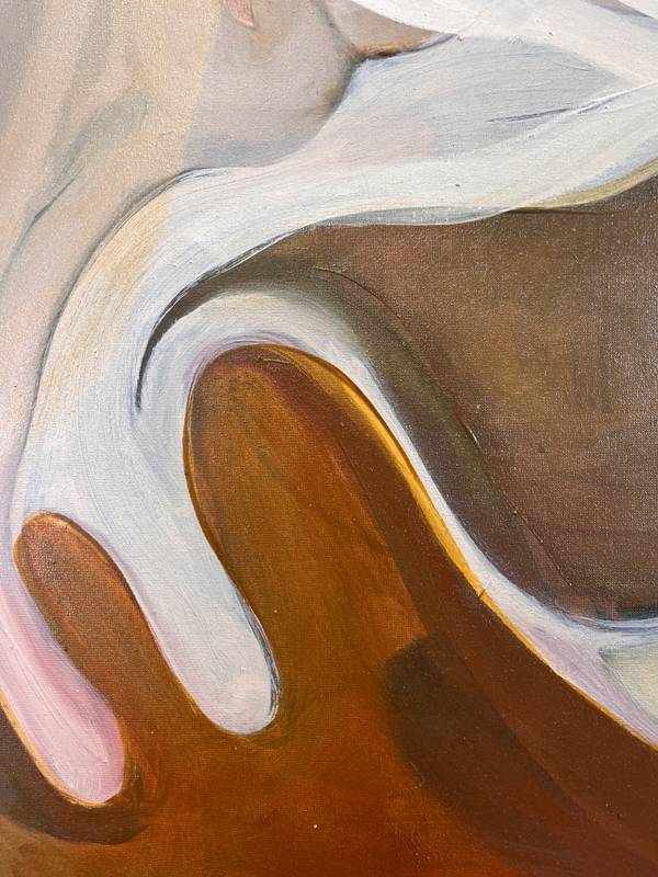 She Who Carries the Pitcher on Her Head and Everything in Her Arms Fine Art Painting Maria R Saunders - Subjektiv.art