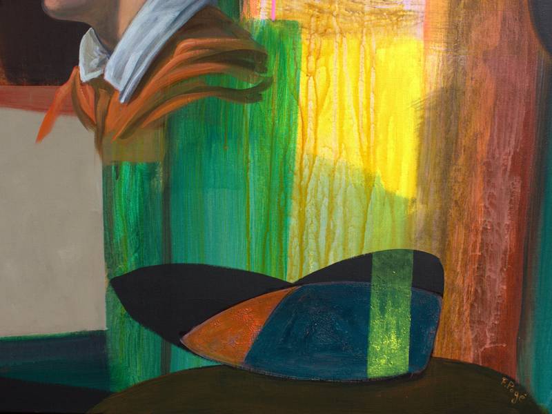 Ta bouche bée me rendait bouche bée. Que voyais-tu que je ne pouvais voir ! Était-ce une apparition de la Madone ou la danse envoûtante d'une danseuse andalouse ? Tu avais marqué et hanté ma mémoire par trois fois à l' Ermitage Fine Art Painting francois page - Subjektiv.art