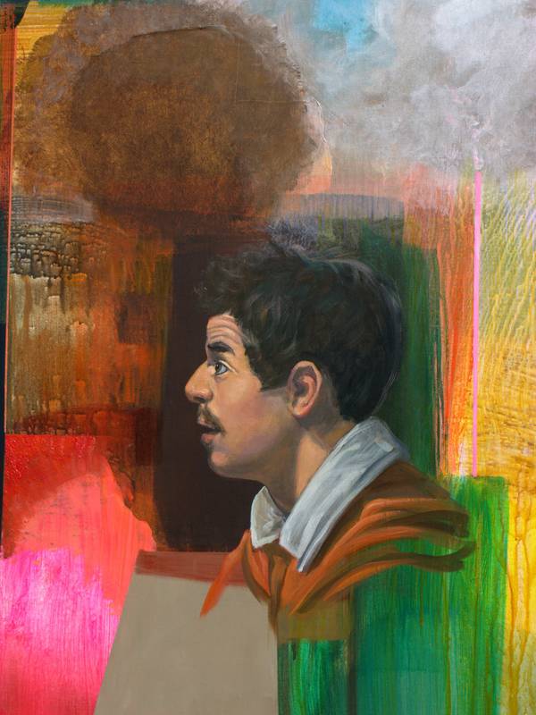 Ta bouche bée me rendait bouche bée. Que voyais-tu que je ne pouvais voir ! Était-ce une apparition de la Madone ou la danse envoûtante d'une danseuse andalouse ? Tu avais marqué et hanté ma mémoire par trois fois à l' Ermitage Fine Art Painting francois page - Subjektiv.art