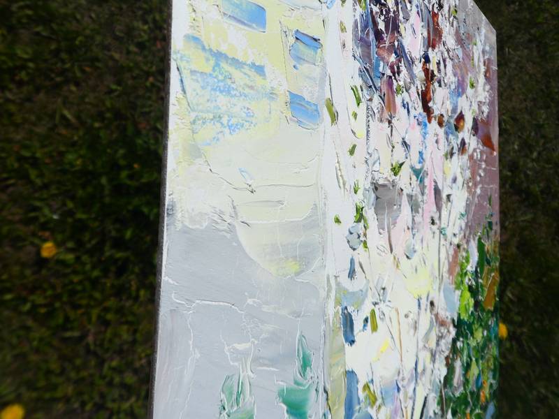 Plum Blossoms Impressionistic Painting Yehor Dulin - Subjektiv.art
