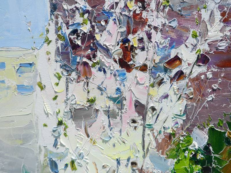 Plum Blossoms Impressionistic Painting Yehor Dulin - Subjektiv.art