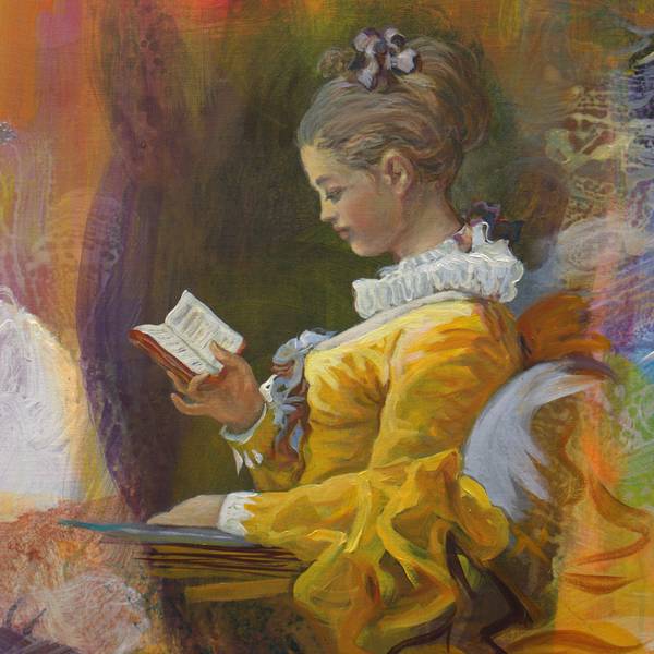 Que lisais-tu que je ne pouvais voir : " Les Bijoux indiscrets " ce roman libertin ou « la vie de Sainte Jeanne Delanoue". Souvenir de la jeune liseuse de Fragonard , National Gallery Washington. Fine Art Painting francois page - Subjektiv.art