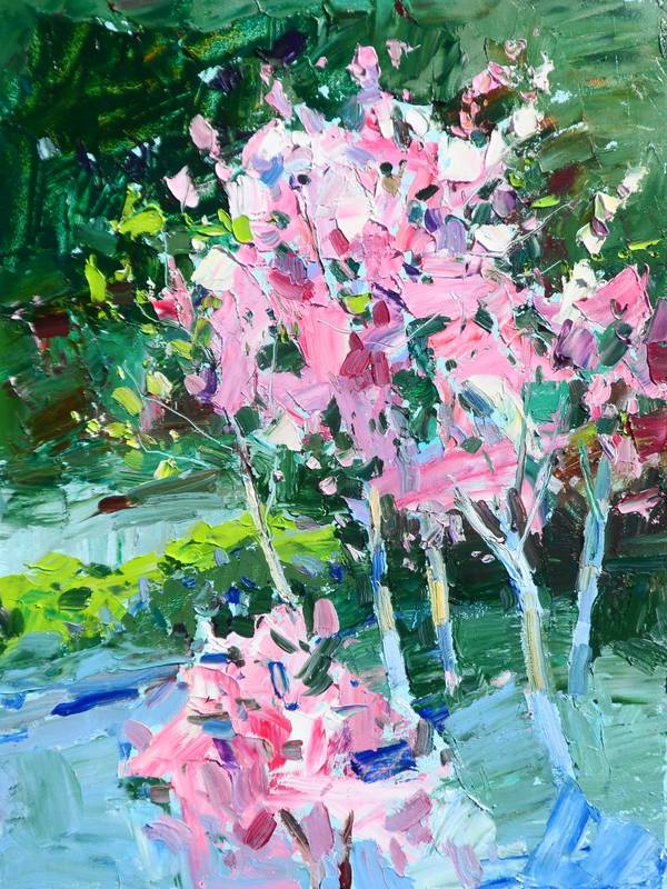 flowering trees Yehor Dulin - Subjektiv.art