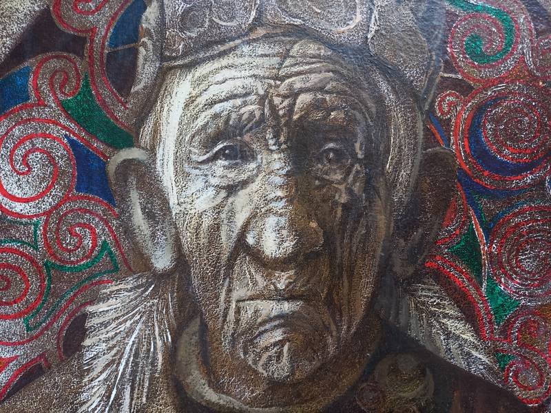 Old indean John Fine Art Painting Lana Korolievskaia - Subjektiv.art