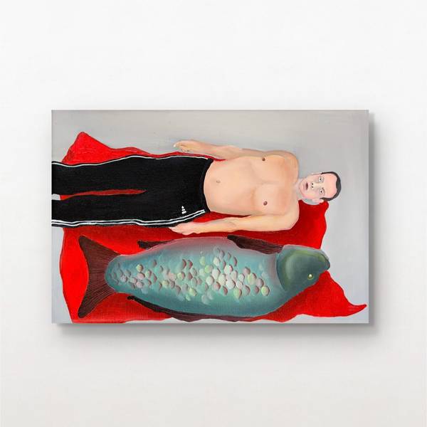 Caught and calm Surrealistic Painting Lesya Tertyshna - Subjektiv.art