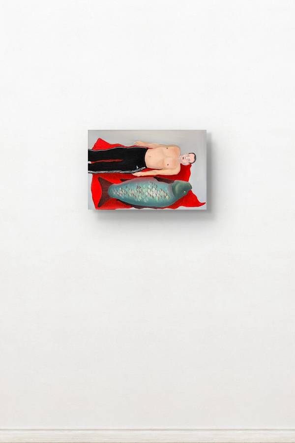 Caught and calm Surrealistic Painting Lesya Tertyshna - Subjektiv.art