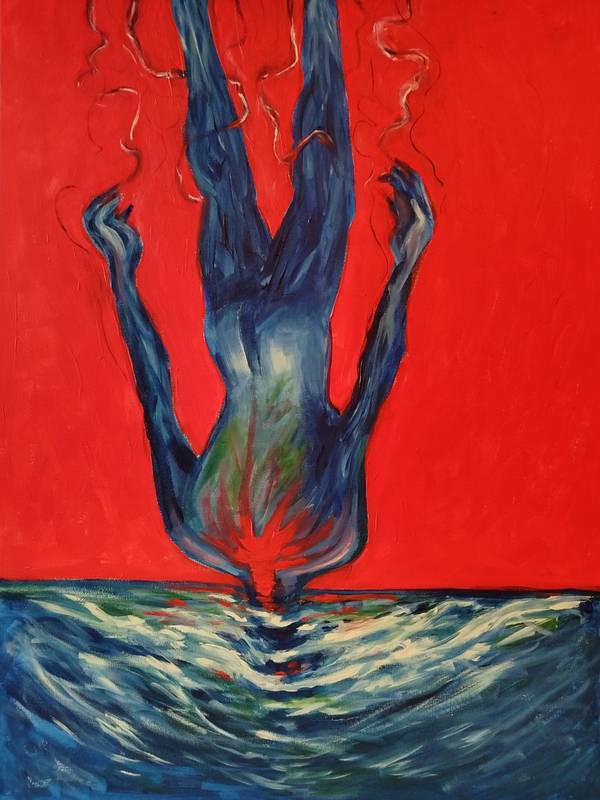 #1 "I don't need your help" / "Help yourself" Surrealistic Painting Anton Demidenko - Subjektiv.art