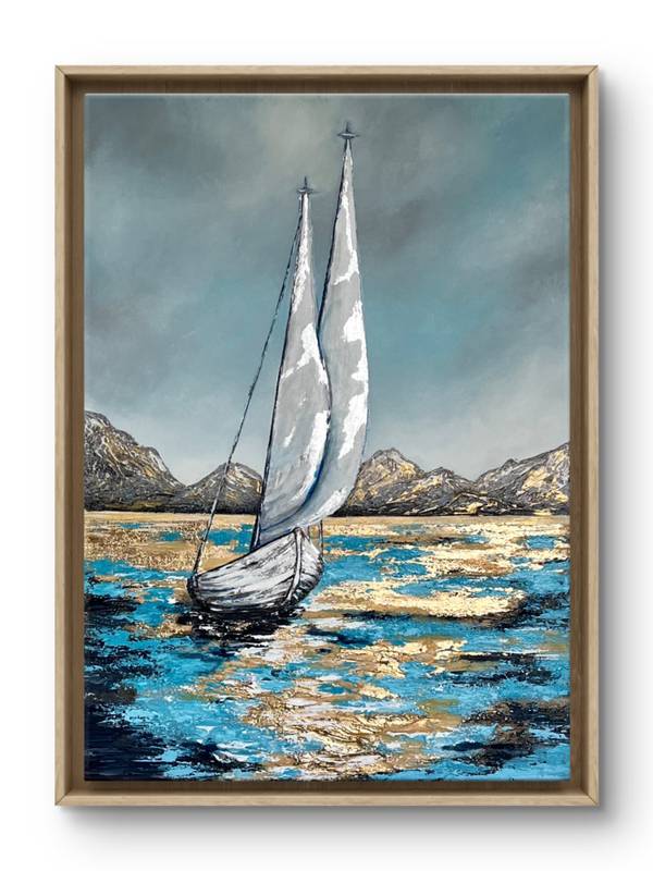 Sails of Hope Modern Painting Yuliia Kiselova - Subjektiv.art