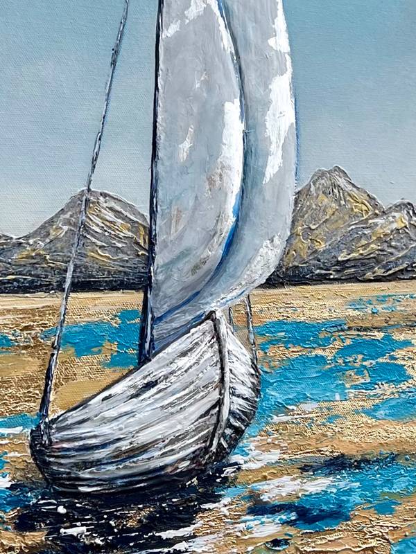 Sails of Hope Modern Painting Yuliia Kiselova - Subjektiv.art