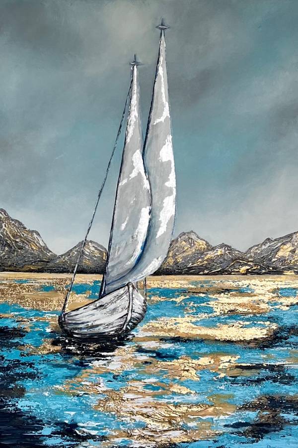 Sails of Hope Modern Painting Yuliia Kiselova - Subjektiv.art