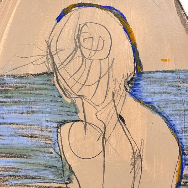 A Mulher e o Vento II (Woman and the Wind II) Fine Art Painting Maria R Saunders - Subjektiv.art