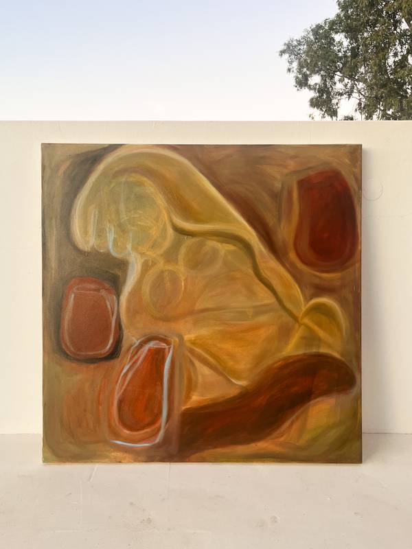 Mulher no Alentejo (Woman in Alentejo) Fine Art Painting Maria R Saunders - Subjektiv.art