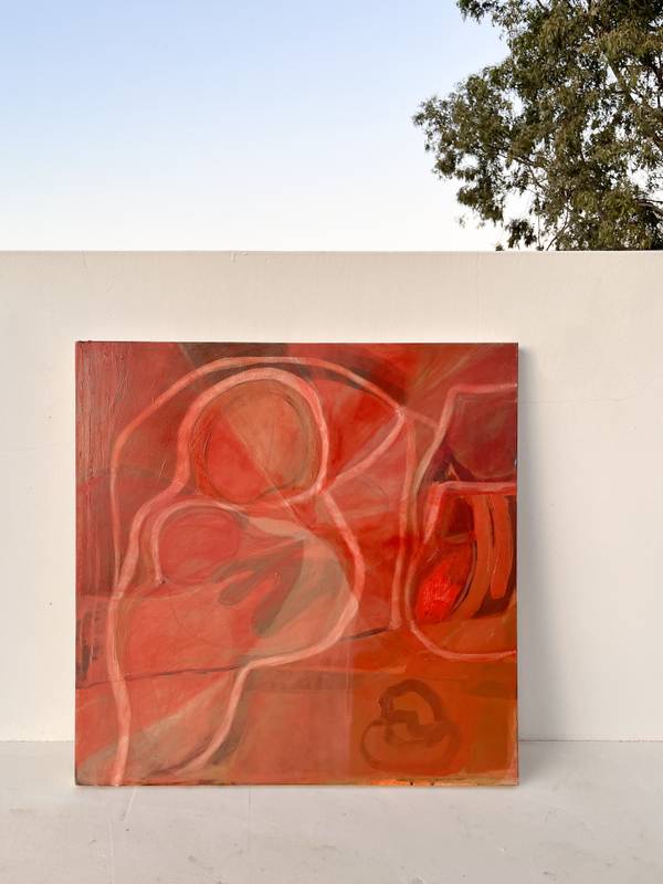 Mulher a Descansar (Woman Resting) Fine Art Painting Maria R Saunders - Subjektiv.art