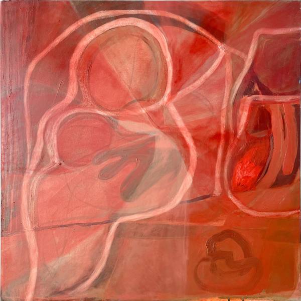 Mulher a Descansar (Woman Resting) Fine Art Painting Maria R Saunders - Subjektiv.art