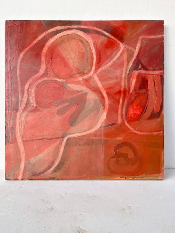 Mulher a Descansar (Woman Resting) Fine Art Painting Maria R Saunders - Subjektiv.art