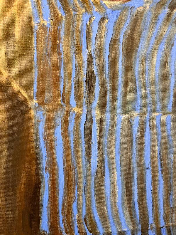 Mulher à Espera (Woman Waiting) Fine Art Painting Maria R Saunders - Subjektiv.art