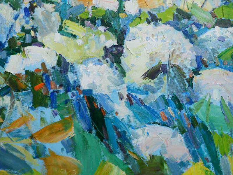 Hydrangea Impressionistic Painting Yehor Dulin - Subjektiv.art