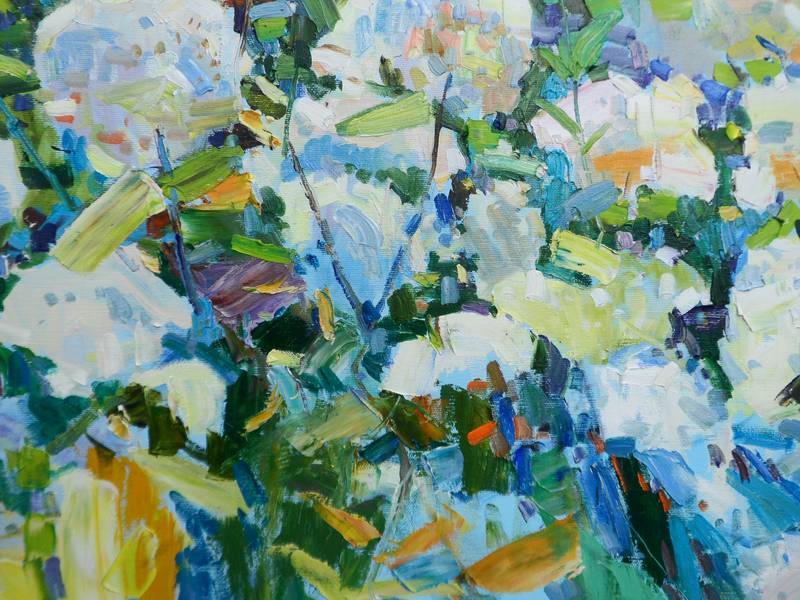 Hydrangea Impressionistic Painting Yehor Dulin - Subjektiv.art