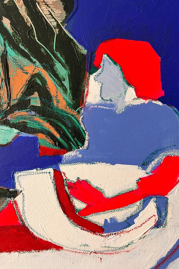 Sala de estar Expressive and gestural Painting MariaJose Cabral - Subjektiv.art