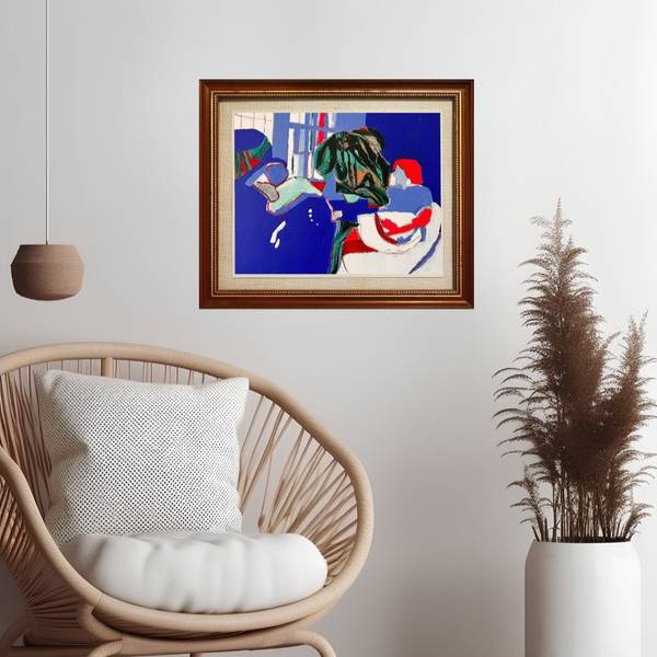 Sala de estar Expressive and gestural Painting MariaJose Cabral - Subjektiv.art