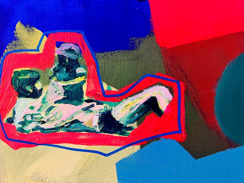 Fatherwood Expressive and gestural Painting MariaJose Cabral - Subjektiv.art
