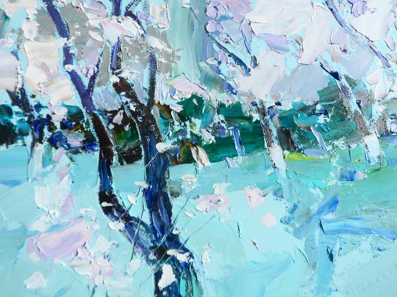 Gardens Blooming Impressionistic Painting Yehor Dulin - Subjektiv.art
