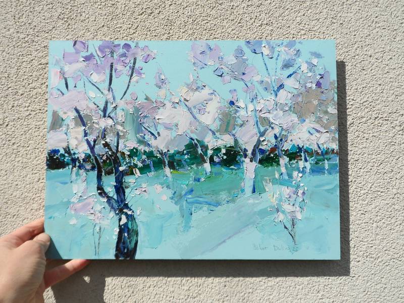 Gardens Blooming Impressionistic Painting Yehor Dulin - Subjektiv.art