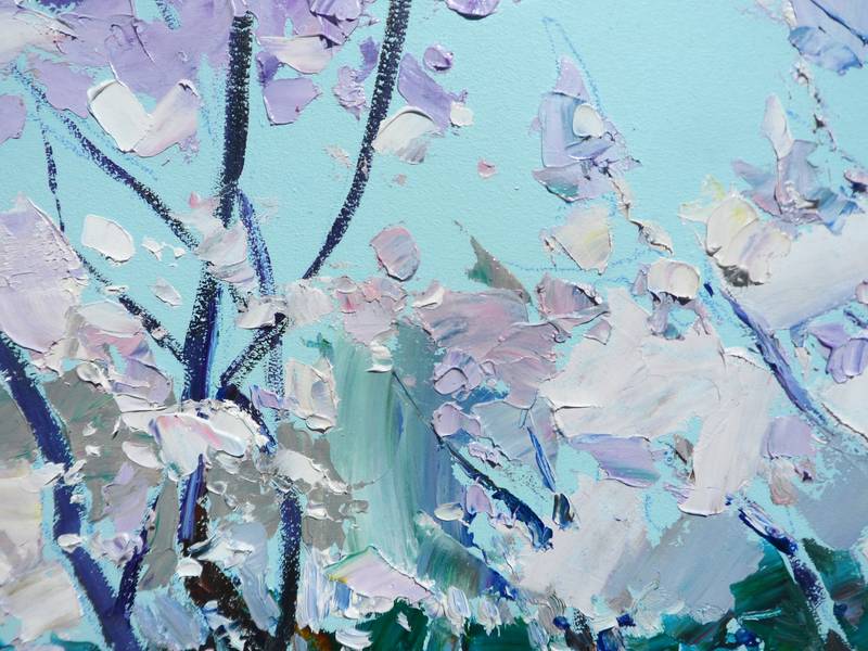 Gardens Blooming Impressionistic Painting Yehor Dulin - Subjektiv.art
