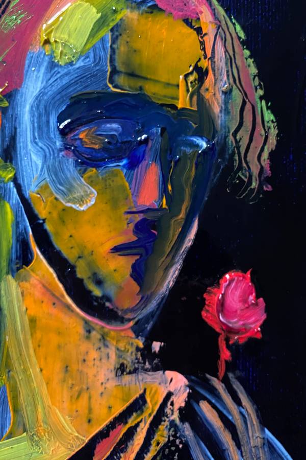 Night flower Fine Art Painting Myroslava Perevalska - Subjektiv.art