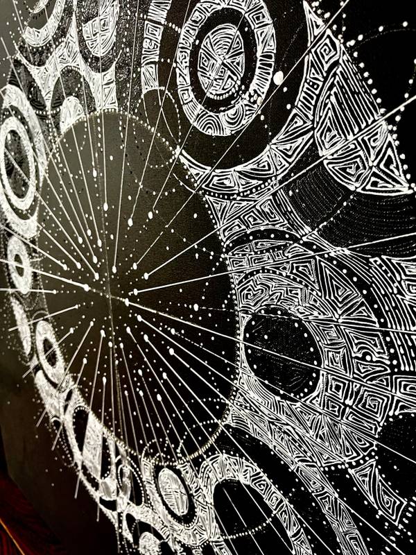 White Abstract Painting Natalia Revoniuk - Subjektiv.art