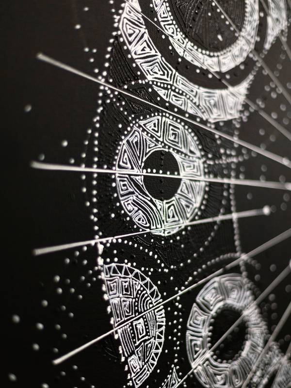 White Abstract Painting Natalia Revoniuk - Subjektiv.art