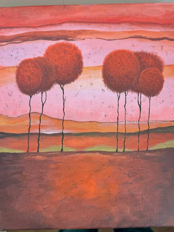 Nature Abstract Painting Raluca Cretu - Subjektiv.art