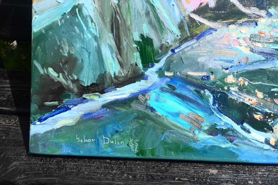 Bird's eye view Expressive and gestural Painting Yehor Dulin - Subjektiv.art
