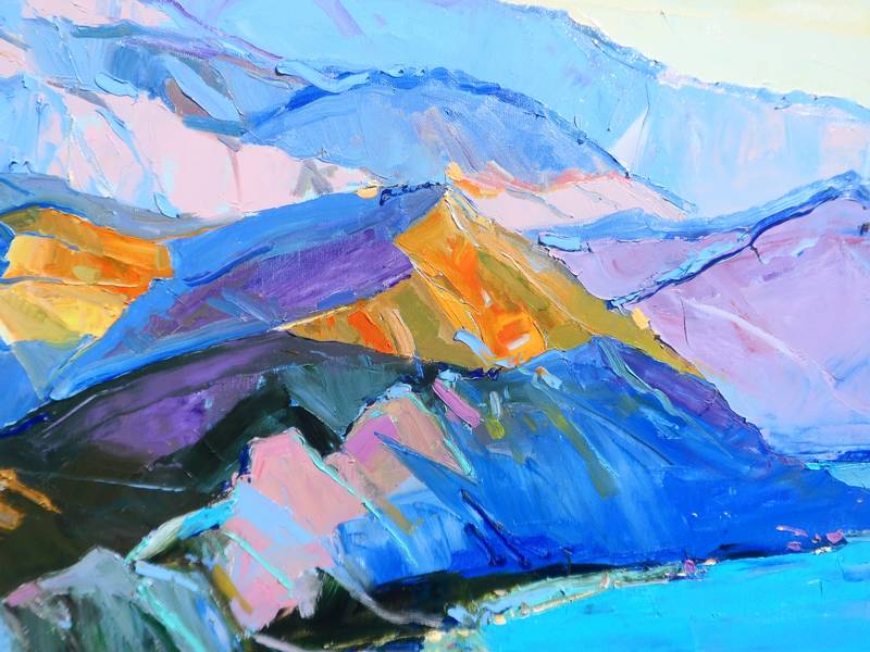 Bird's eye view Expressive and gestural Painting Yehor Dulin - Subjektiv.art