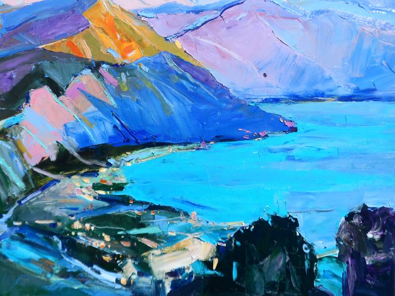 Bird's eye view Expressive and gestural Painting Yehor Dulin - Subjektiv.art