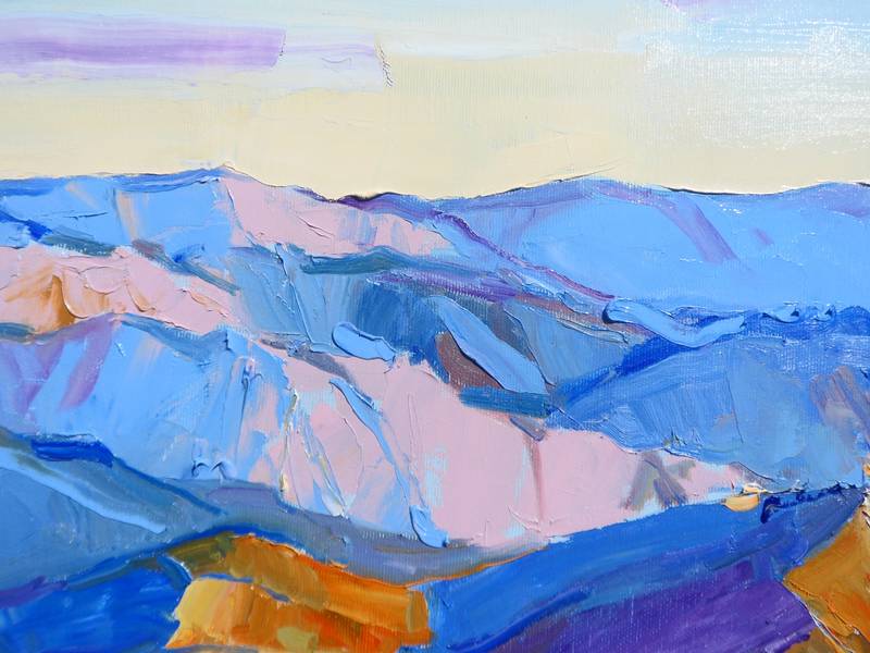 Bird's eye view Expressive and gestural Painting Yehor Dulin - Subjektiv.art