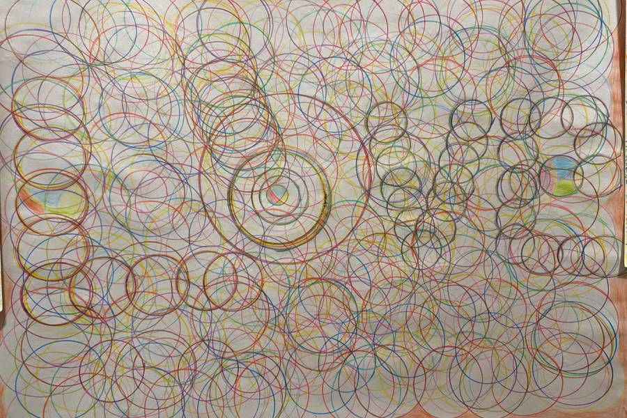 Circle of Love Abstract Drawing chris Buchanan - Subjektiv.art