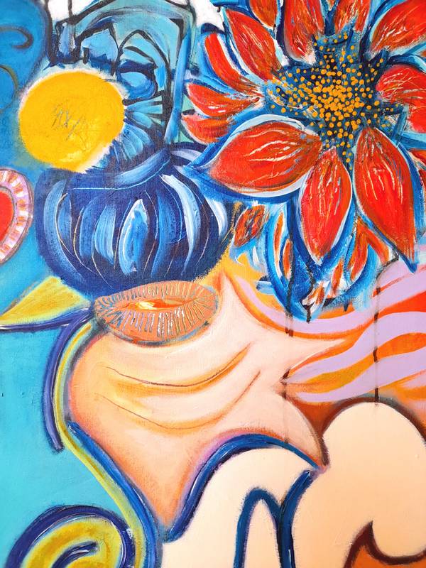 Piquenique Abstract Painting Sandra Mateus Henriques - Subjektiv.art