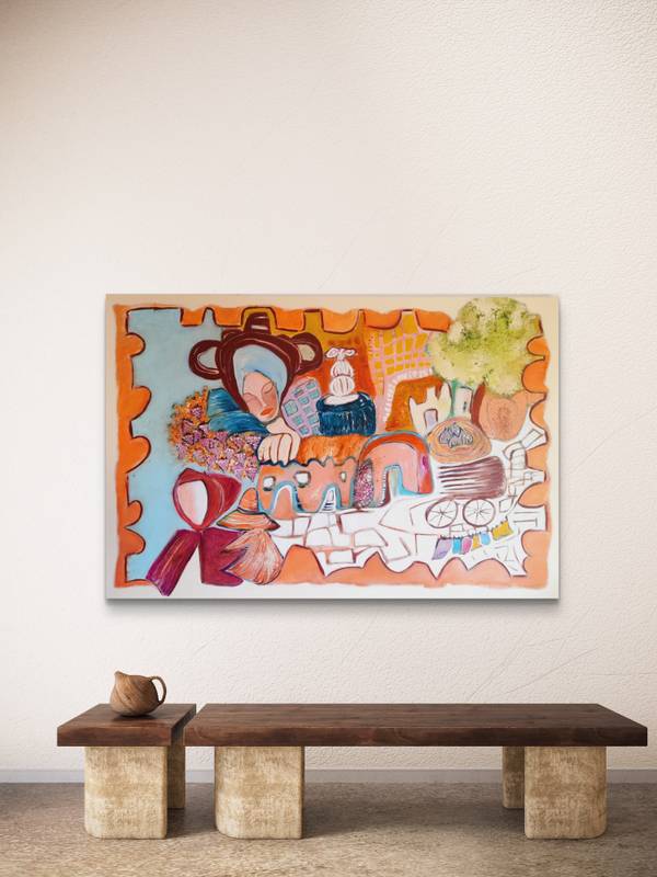 Fado Abstract Painting Sandra Mateus Henriques - Subjektiv.art