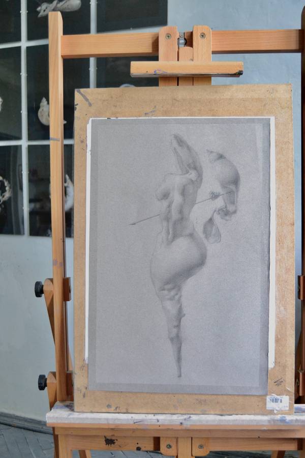 "Disconnection Loop", 2025 Surrealistic Drawing Yuliia Holub - Subjektiv.art