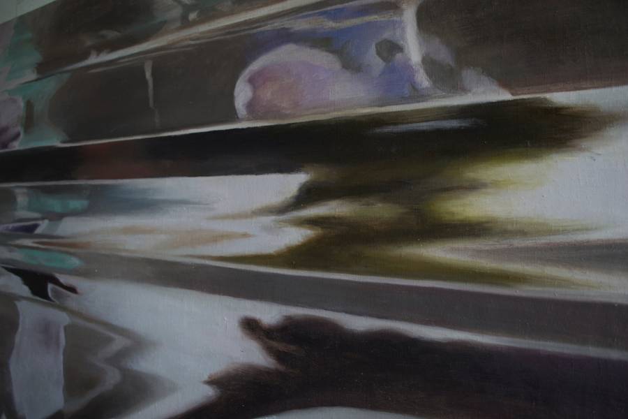 Compression Abstract Painting Darya Sviatun - Subjektiv.art
