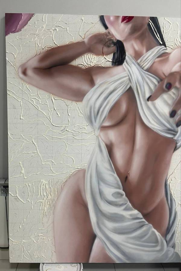 Woman’s body Photorealistic Painting valk stasy - Subjektiv.art