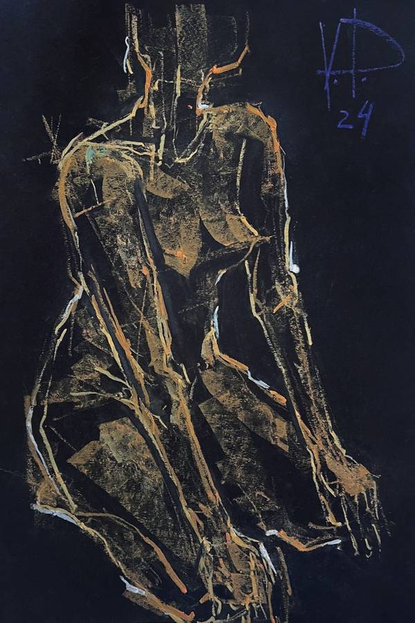 BLACK PASTELS / β98 Expressive and gestural Drawing Vitaliy Dmytruk - Subjektiv.art