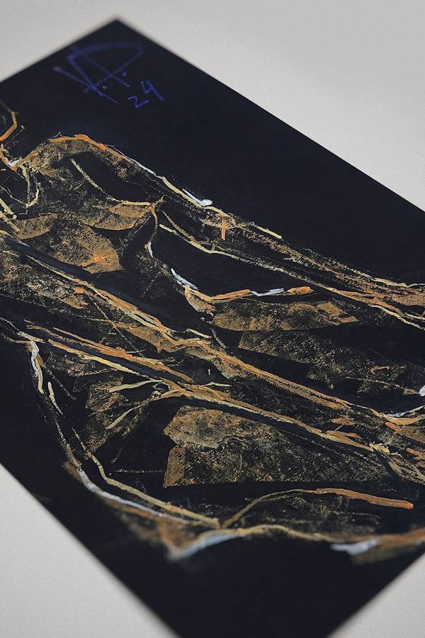 BLACK PASTELS / β98 Expressive and gestural Drawing Vitaliy Dmytruk - Subjektiv.art