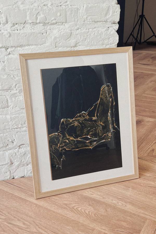 BLACK PASTELS / №114 Expressive and gestural Painting Vitaliy Dmytruk - Subjektiv.art