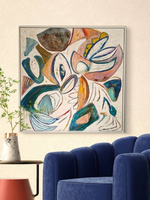 Raízes Abstract Painting Sandra Mateus Henriques - Subjektiv.art