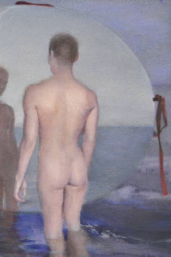 The Story of the Image That Waited but No One Chose It (first gesture) Surrealistic Painting Yuliia Holub - Subjektiv.art