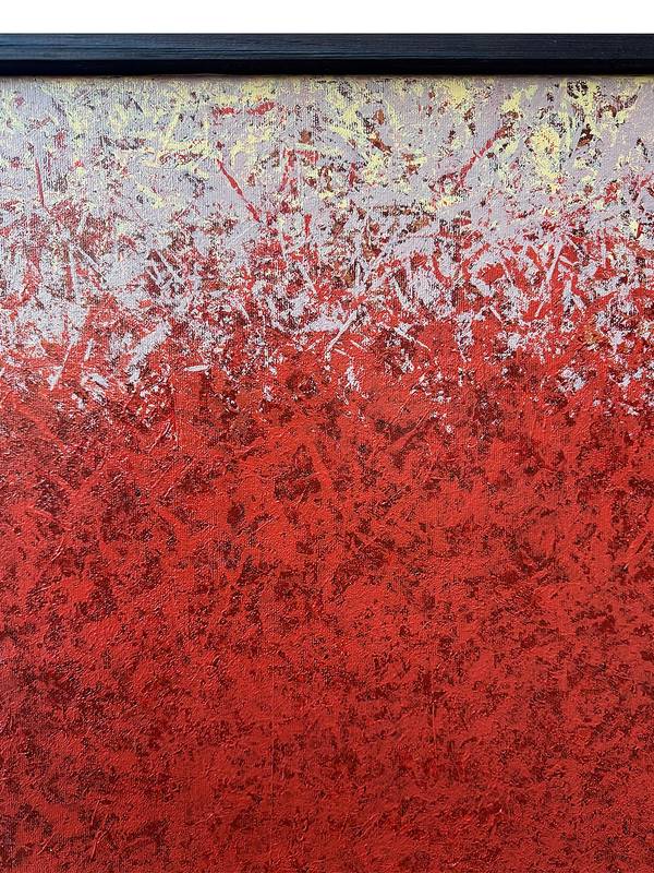 “Red Silence” Modern Painting Volodymyr Mamchur - Subjektiv.art